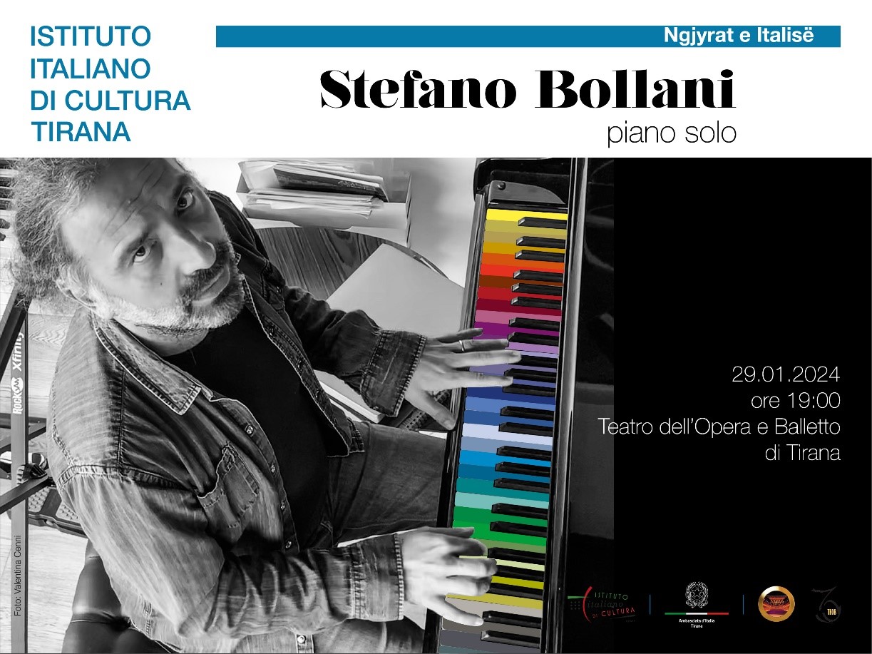 Tirana, concerto “Piano solo” di Stefano Bollani