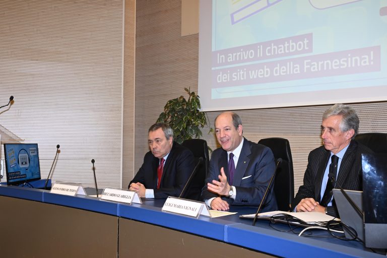 Evento di presentazione dell'assistente virtuale dei siti web della Farnesina