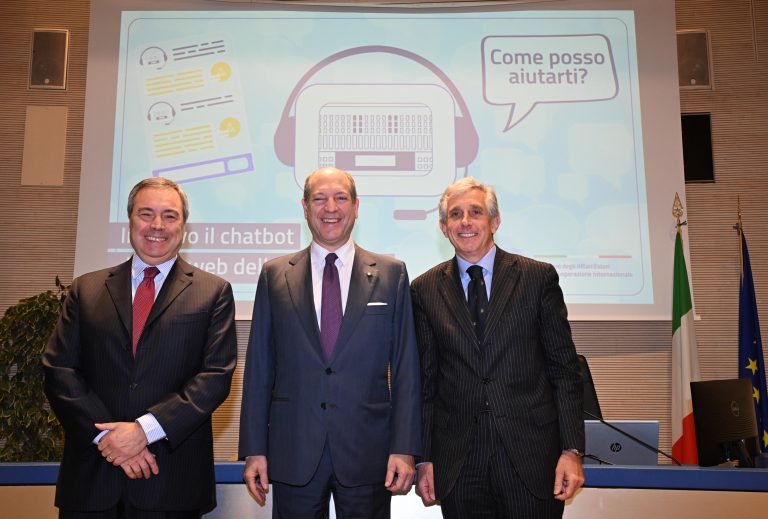 Evento di presentazione dell'assistente virtuale dei siti web della Farnesina