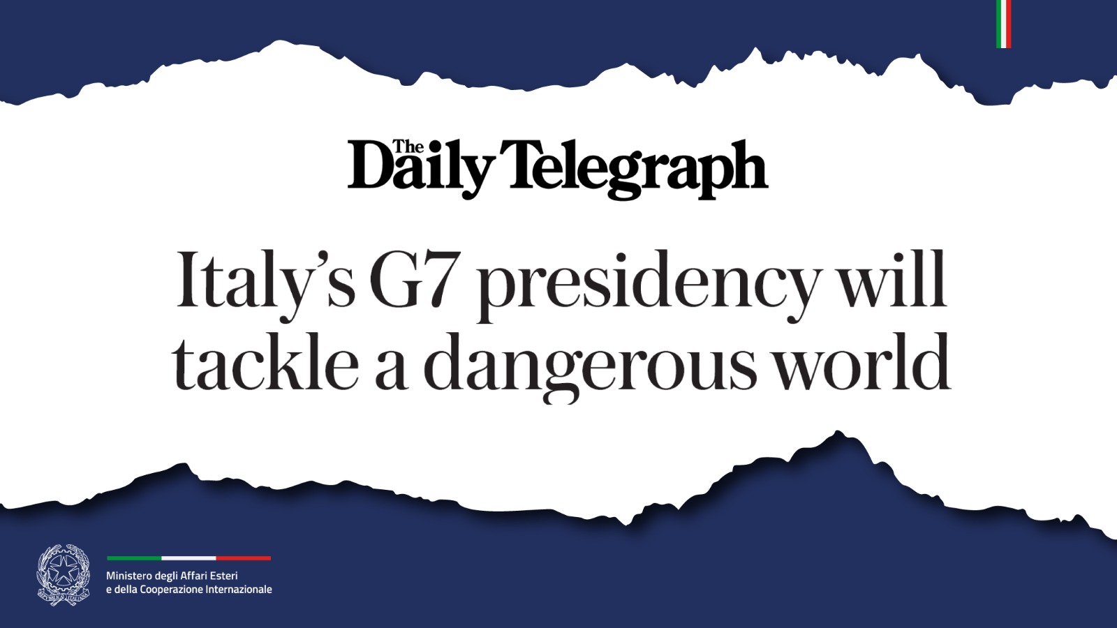 Italy’s G7 presidency will tackle a dangerous world