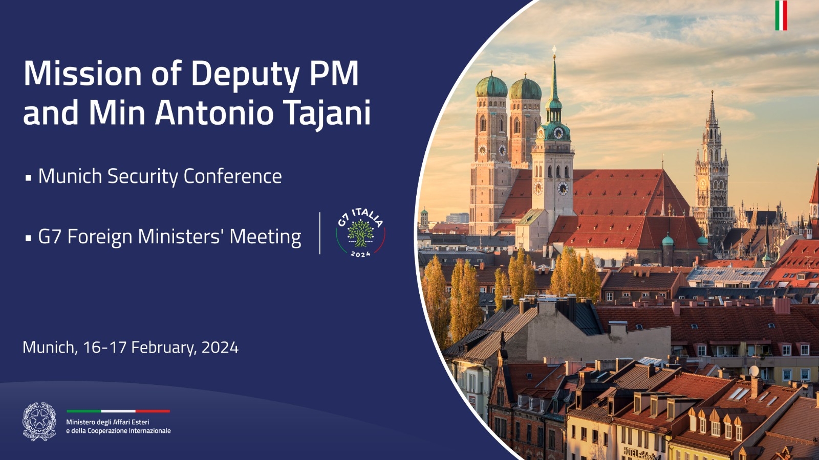 Mission of Minister Antonio Tajani