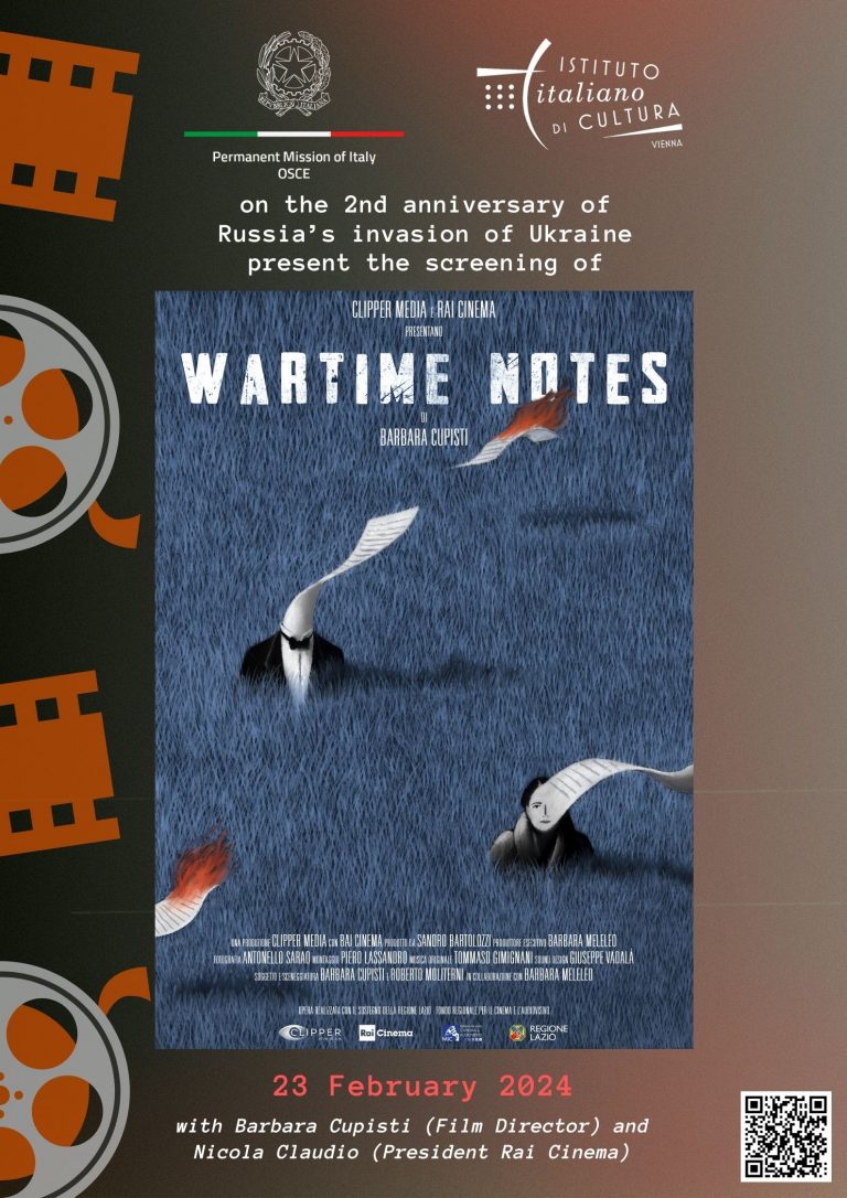 Vienna, proiezione del film-documentario “Wartime Notes”