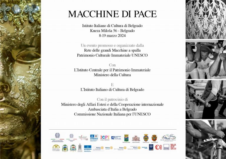 Belgrado, mostra “Machines for Peace - Macchine di Pace”