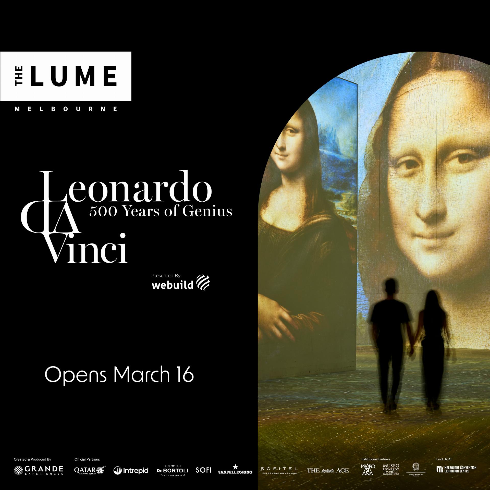 Leonardo da Vinci 500 Years of Genius – Museo The Lume, Melbourne
