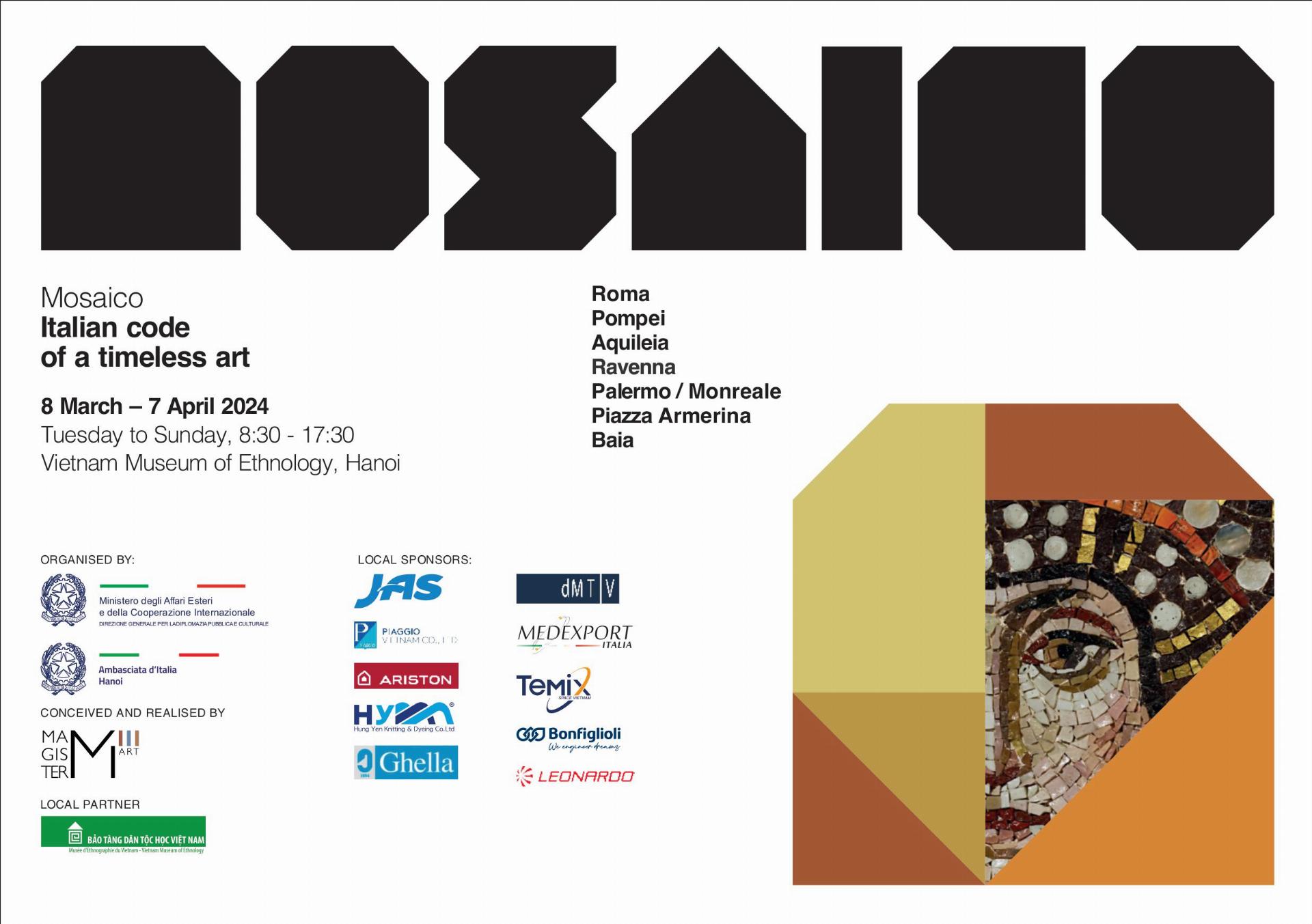 Vietnam, in mostra l’arte del mosaico italiano