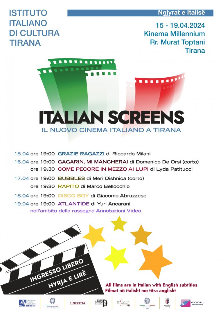 Tirana, seconda edizione di Italian Screens