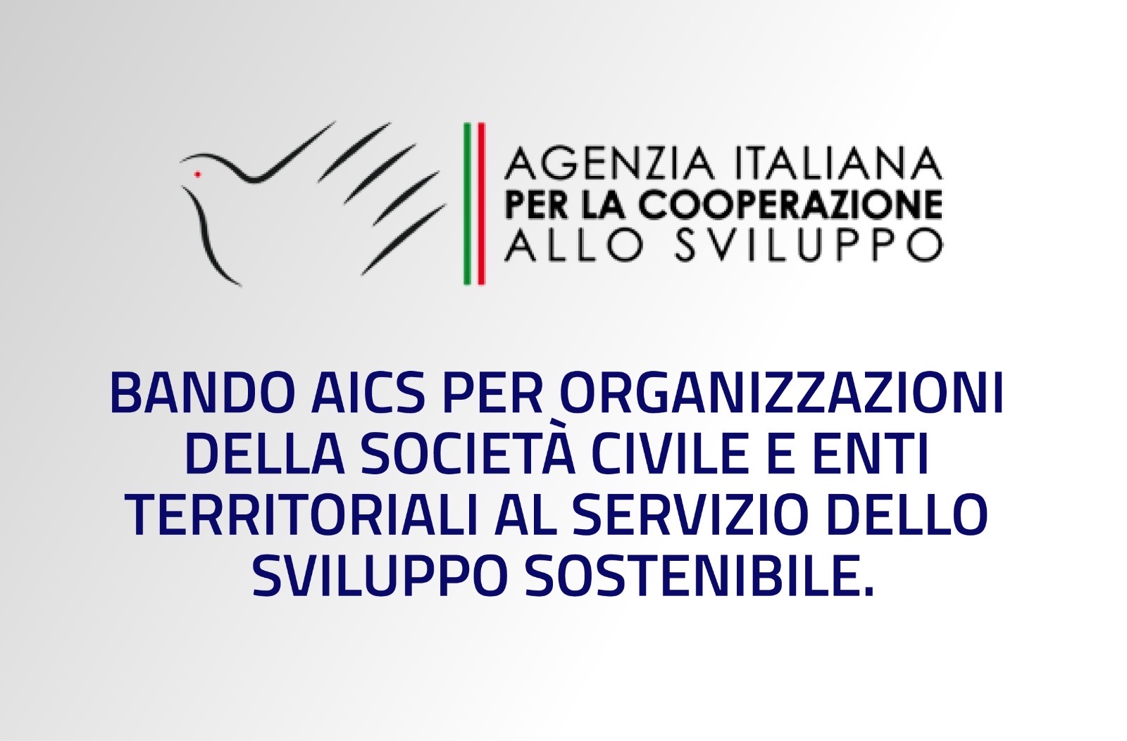 Bando AICS per Organizzazioni della Società Civile e Enti Territoriali al servizio dello sviluppo sostenibile