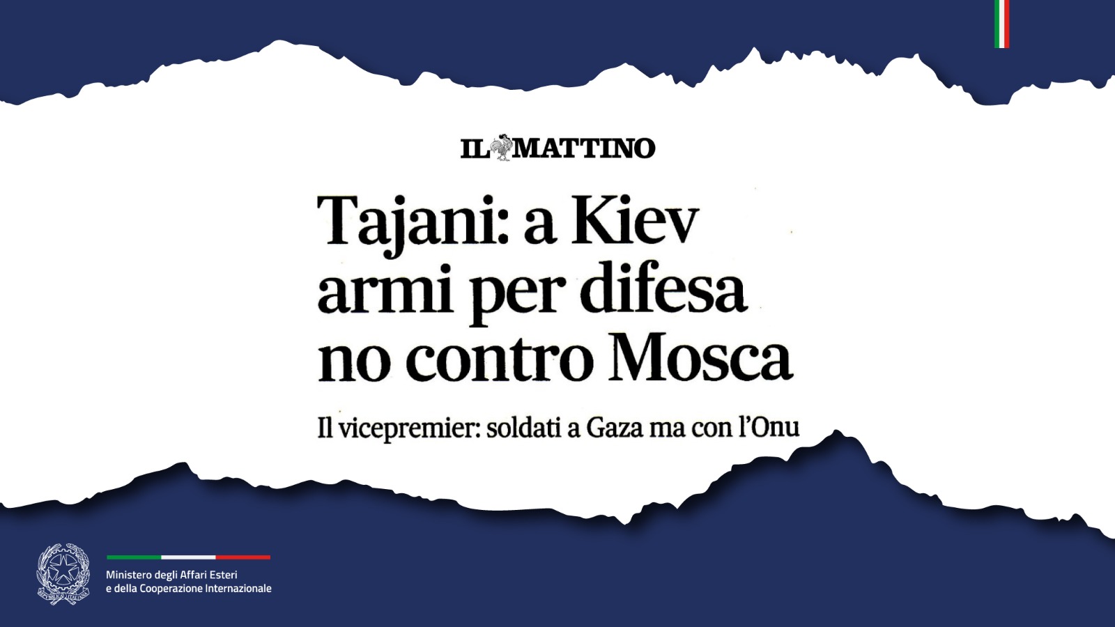 Intervista Ministro (Il Mattino)