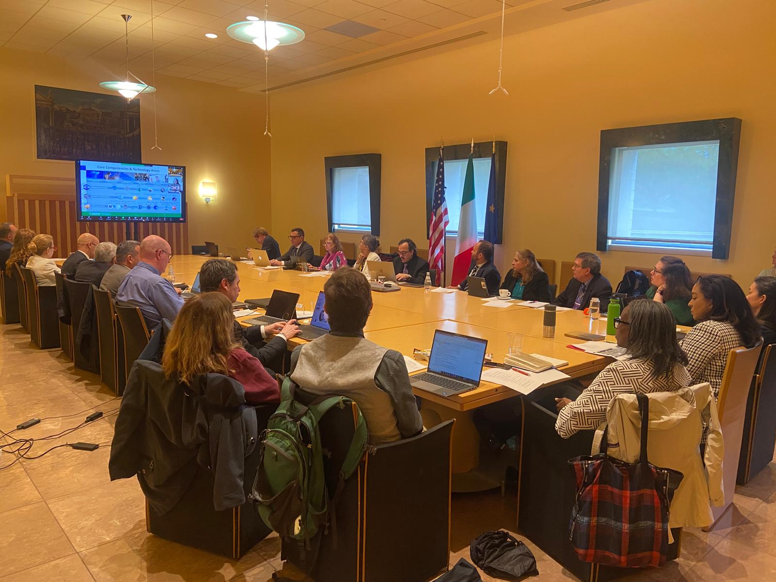 Italy-U.S. Cooperation on Earth Sciences and Cultural Heritage at the Italian Embassy in Washington.