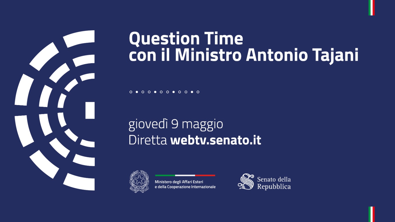 Question Time con il Ministro Antonio Tajani