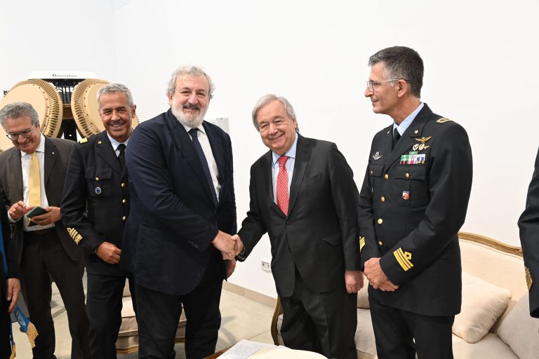 Tajani con il SG ONU Guterres a Brindisi per il trentesimo anniversario dello United Nations Global Service Centre