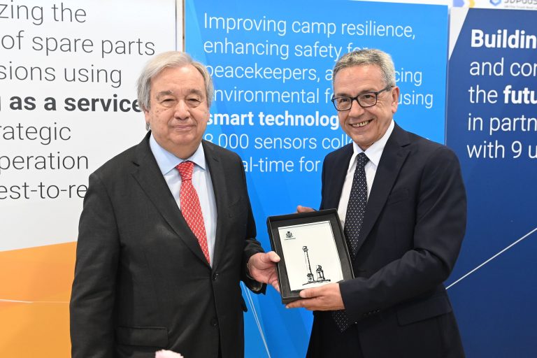Tajani con il SG ONU Guterres a Brindisi per il trentesimo anniversario dello United Nations Global Service Centre