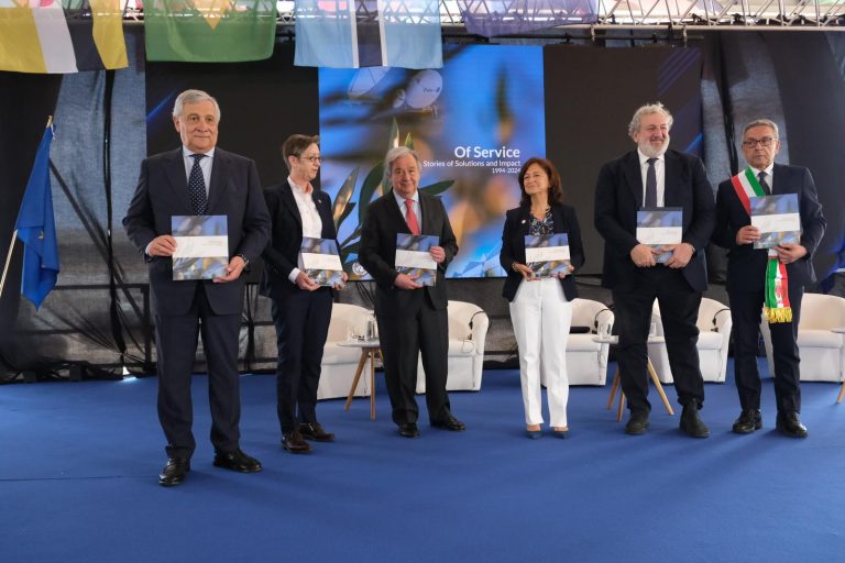 Tajani con il SG ONU Guterres a Brindisi per il trentesimo anniversario dello United Nations Global Service Centre