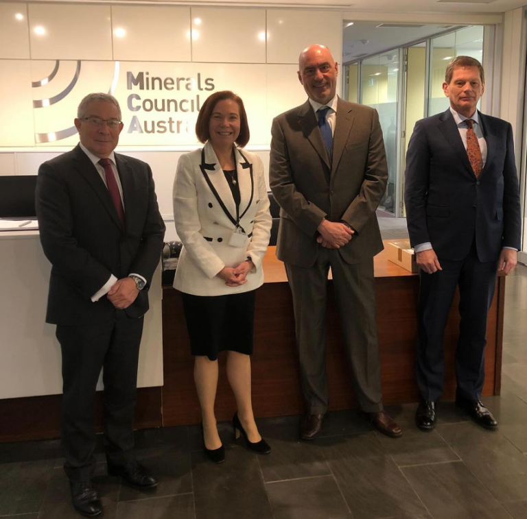 Australia, Ambasciatore Crudele in visita al Minerals Council