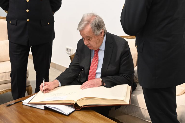 Tajani con il SG ONU Guterres a Brindisi per il trentesimo anniversario dello United Nations Global Service Centre