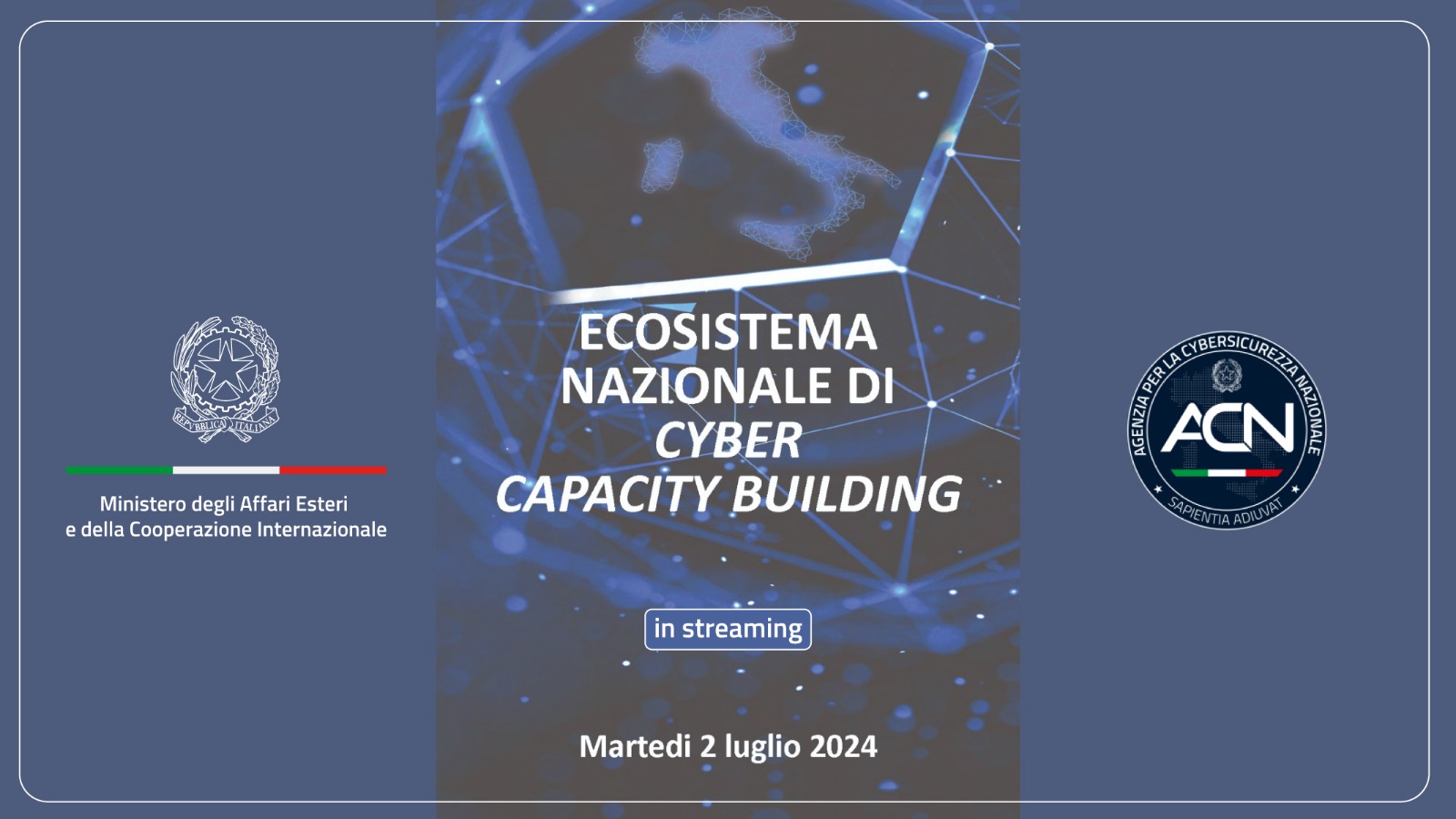 Partecipazione del Ministro Tajani alla Conferenza nazionale per la creazione di un ecosistema di Cyber Capacity Building
