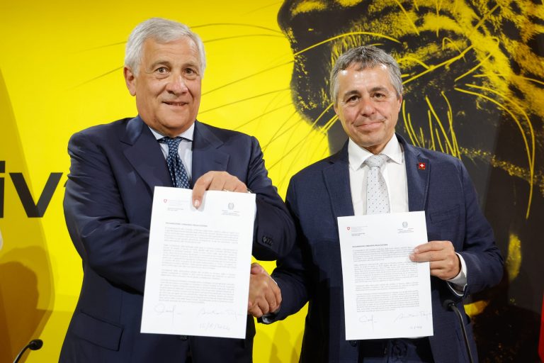 Tajani e Cassis firmano Dichiarazione congiunta sull’Ucraina a Locarno