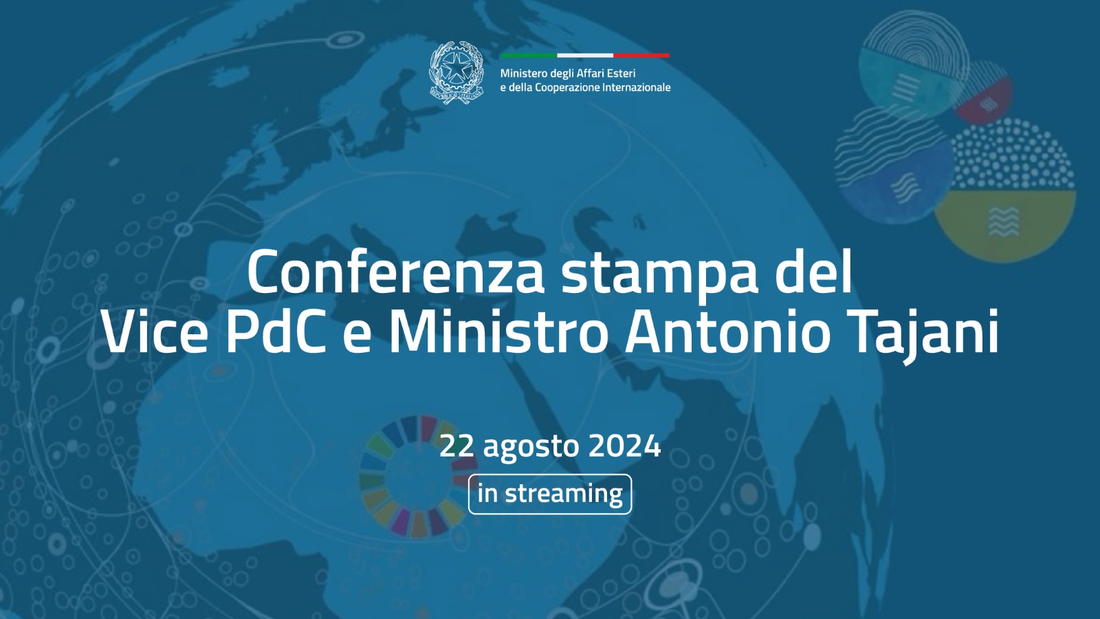 Conferenza stampa del Ministro Tajani