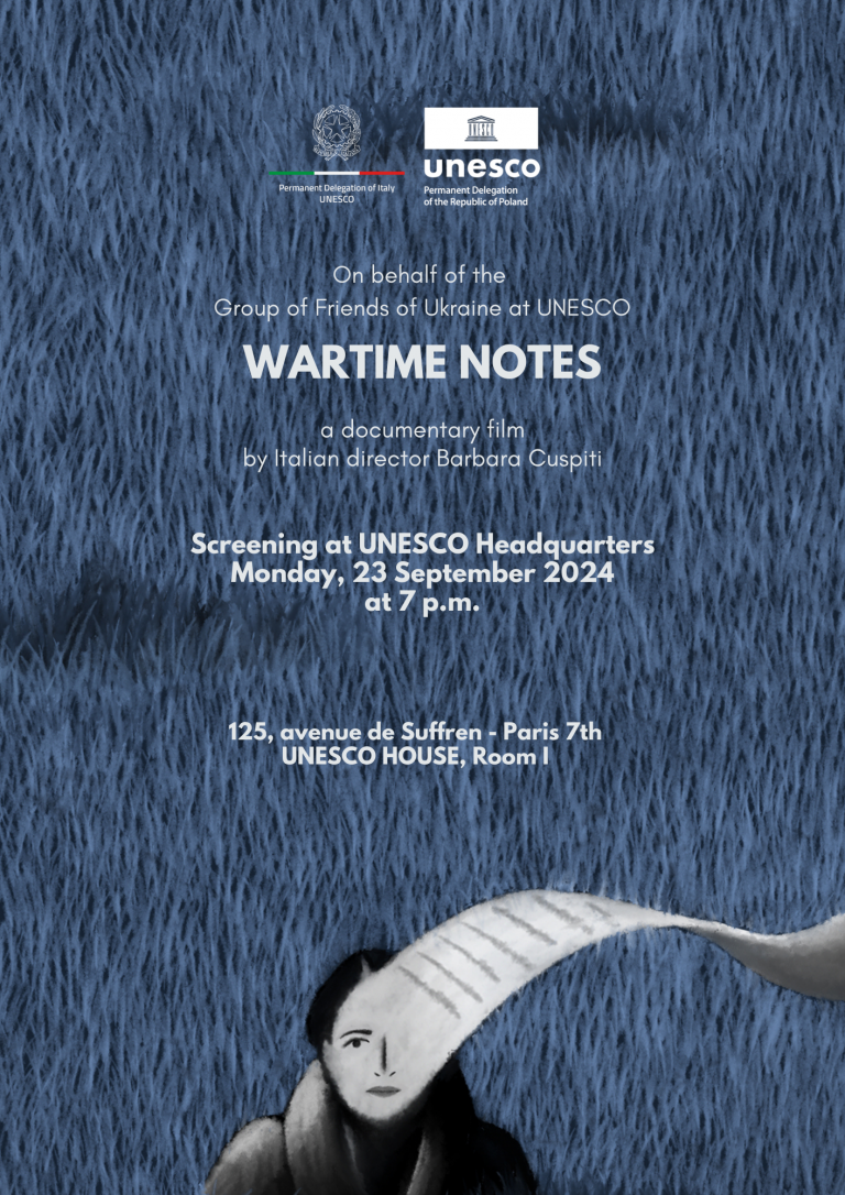 Parigi “Wartime Notes” di Barbara Cupisti all’UNESCO