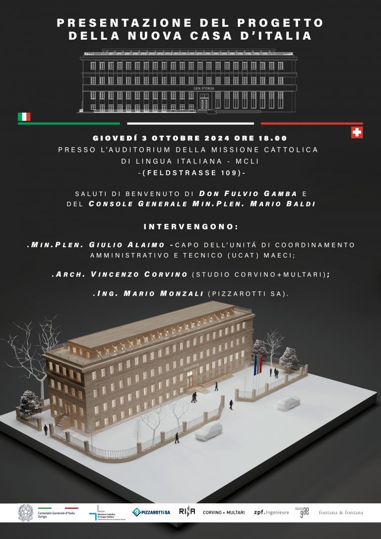 Locandina Casa d'Italia (3 ottobre 2024)