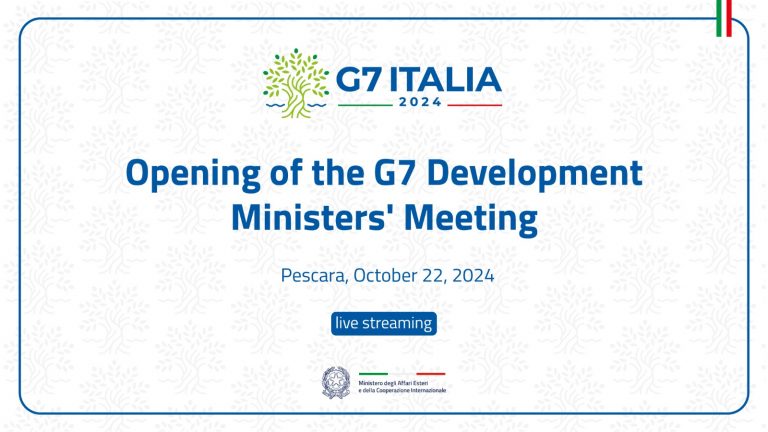 Opening of the G7 Development Ministers' Meeting