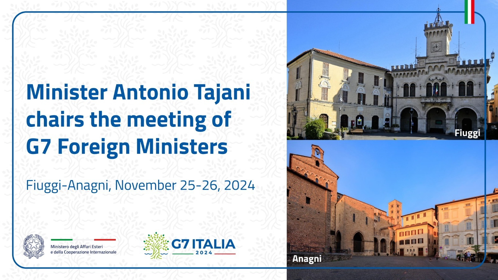 Second day of the G7 Foreign Ministers’ Meeting in Fiuggi-Anagni kiks off