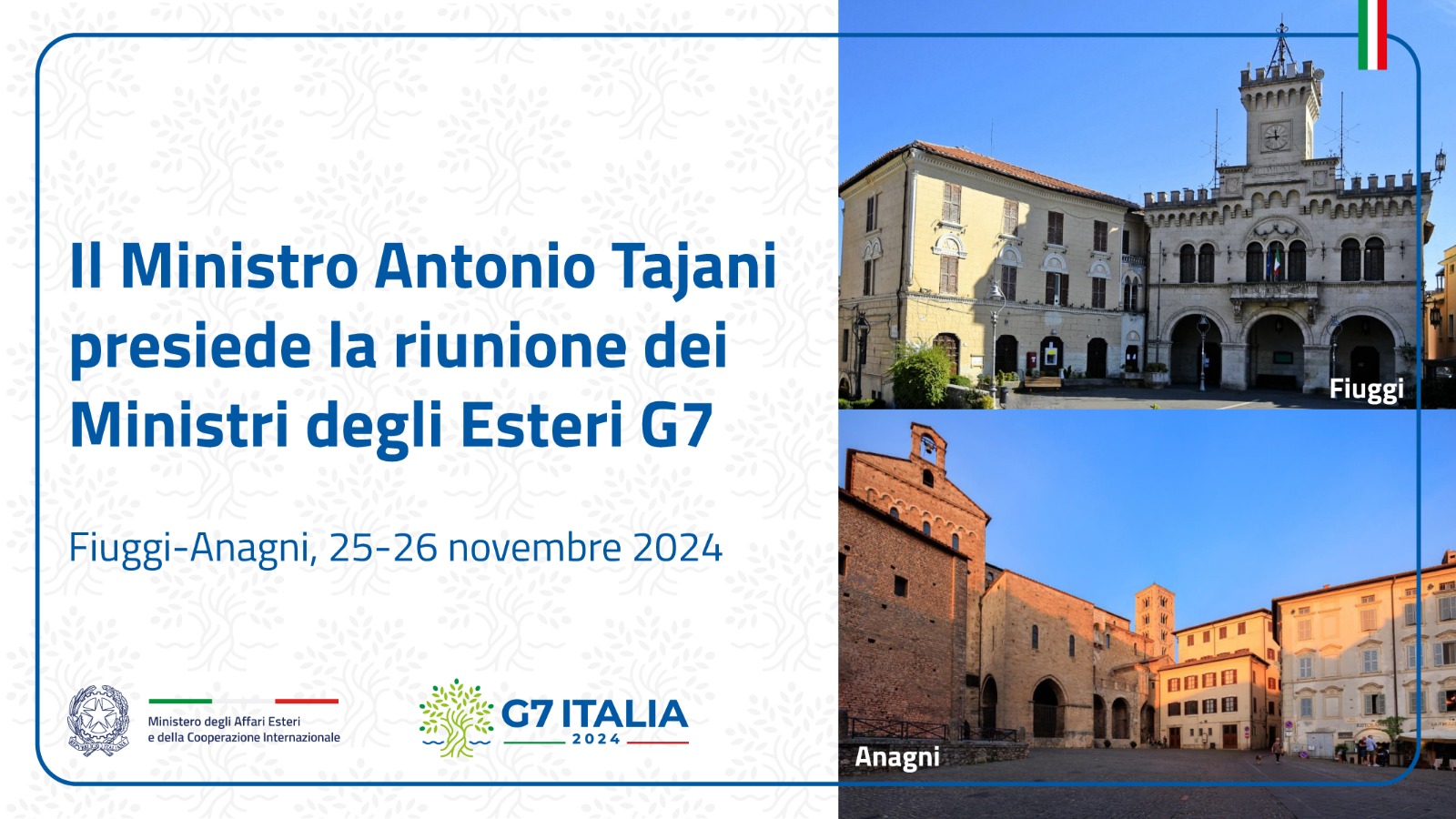 Seconda giornata del G7 dei Ministri degli Esteri a Fiuggi-Anagni