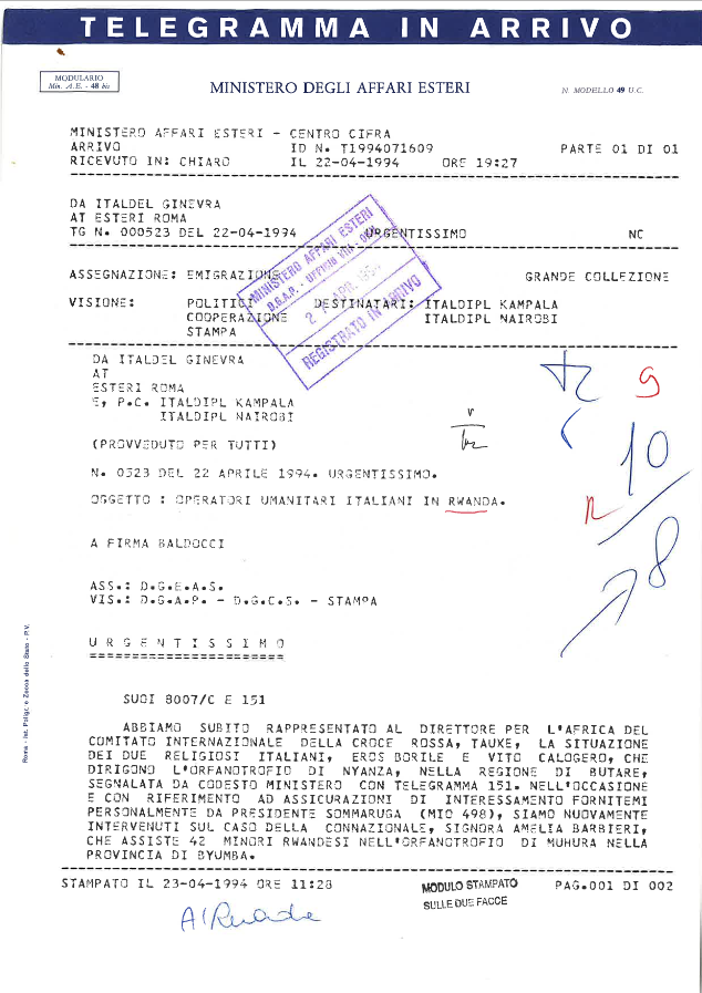 fondo denominato Ufficio ONU