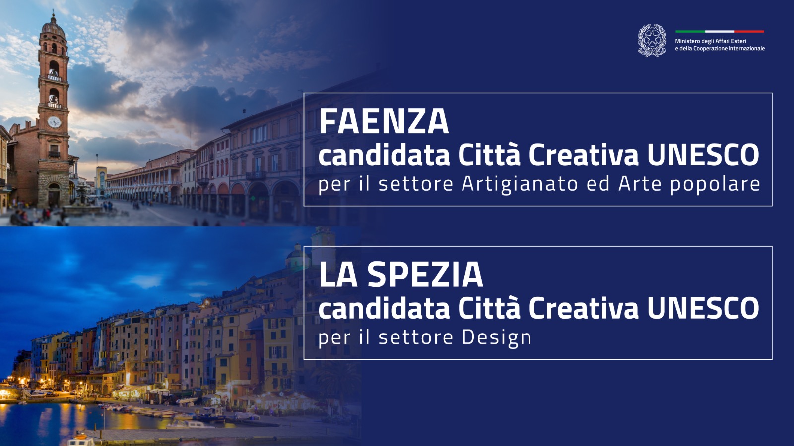 Faenza e La Spezia candidate Città Creative UNESCO