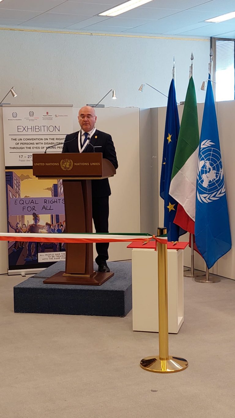 Ginevra, Ministro Locatelli inaugura mostra “La Convenzione ONU sui diritti delle persone con disabilità attraverso gli occhi dei giovani”