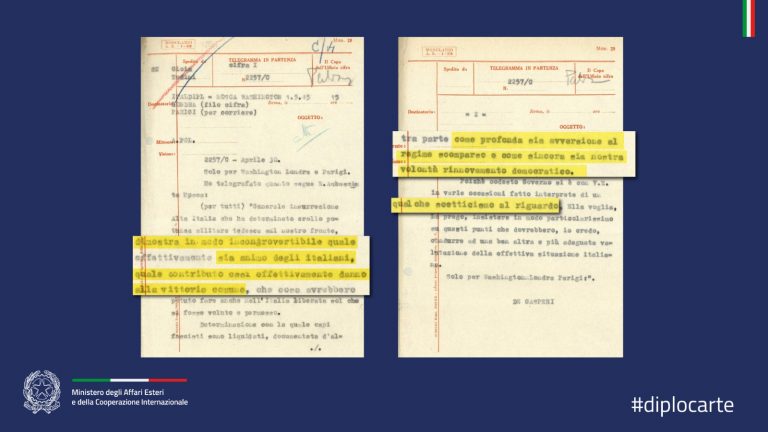 Selezione della documentazione della Farnesina in occasione della Festa della Liberazione