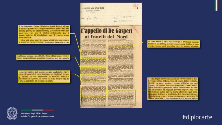 Selezione della documentazione della Farnesina in occasione della Festa della Liberazione