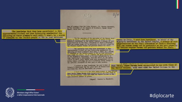 Selezione della documentazione della Farnesina in occasione della Festa della Liberazione