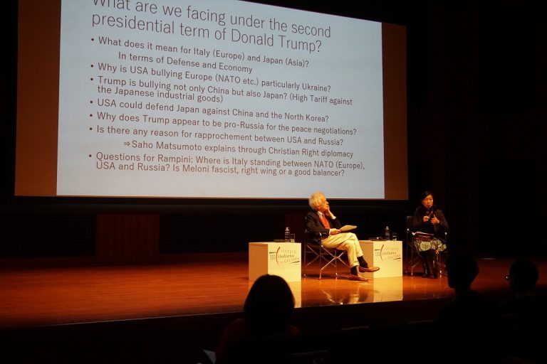 Tokyo, talk “Italy and Japan in a stormy world”