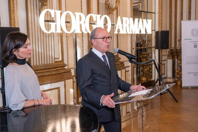 Vienna, collezione di Giorgio Armani in Ambasciata