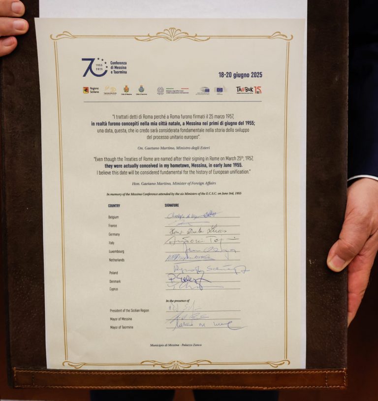 70esimo anniversario della Conferenza di Messina e Taormina