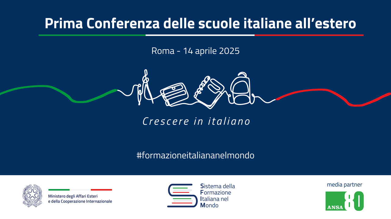 Identità grafica Prima Conferenza delle scuole italiane all’estero