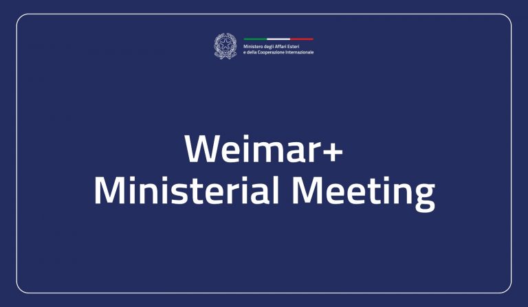 Minister Tajani chairs Weimar Plus Ministerial Meeting
