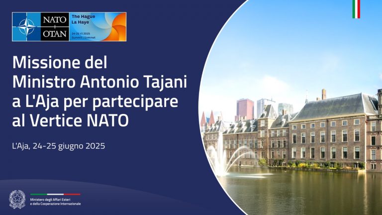 Tajani a L'Aja per il Vertice NATO
