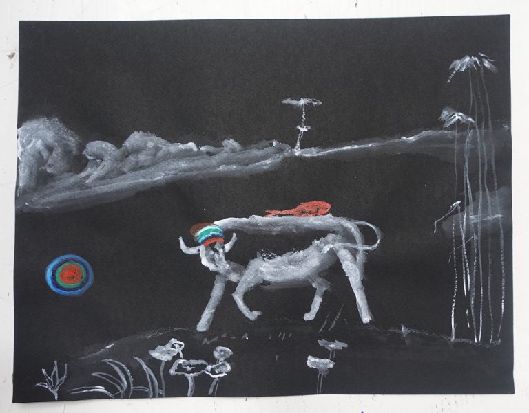 Mostra di Enzo Cucchi a Tirana - Credits MEKI Ministry of Economy, Culture and Innovation