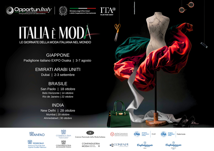 Prima edizione delle “Giornate della Moda Italiana nel Mondo”