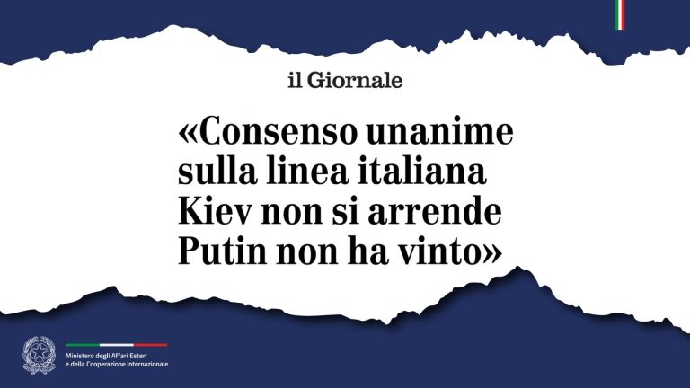 Tajani intervista il Giornale