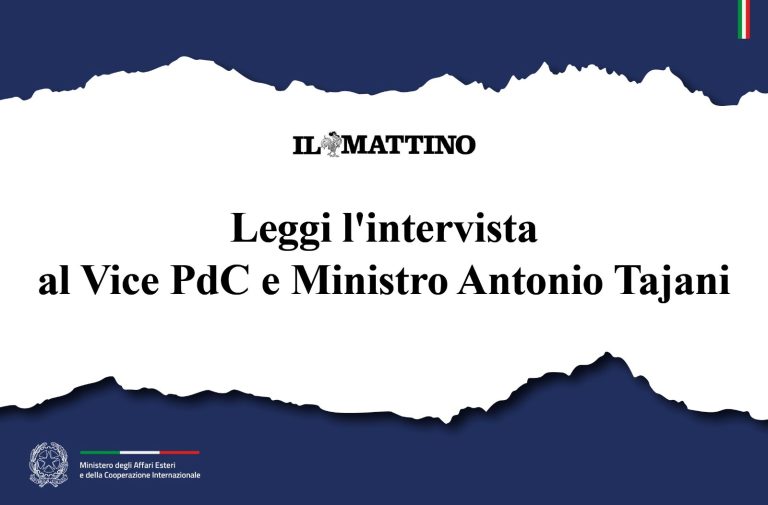 Intervista Tajani