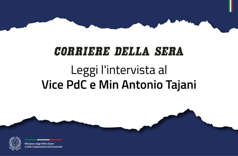 Tajani: «E’ una cosa da giacobini. Il giudice applica la legge, non sceglie le destinazioni. Ma noi andiamo Avanti.” (Corriere della Sera)