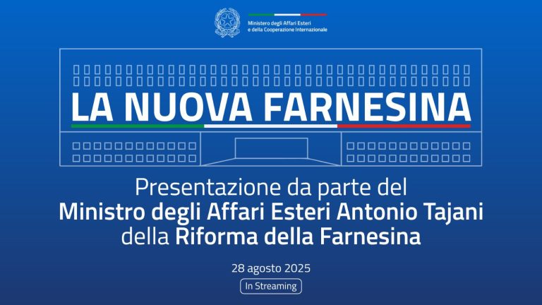 Tajani presenta la riforma della Farnesina