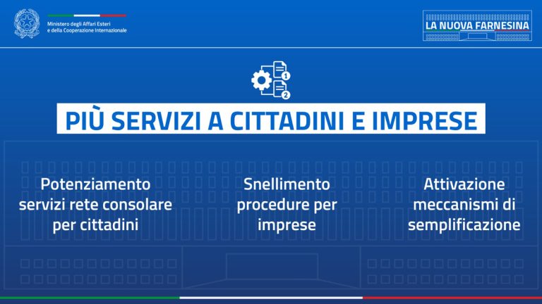 Tajani presenta la riforma della Farnesina