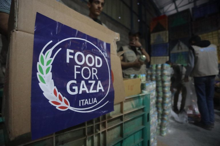Food for Gaza. L’impegno umanitario dell’Italia