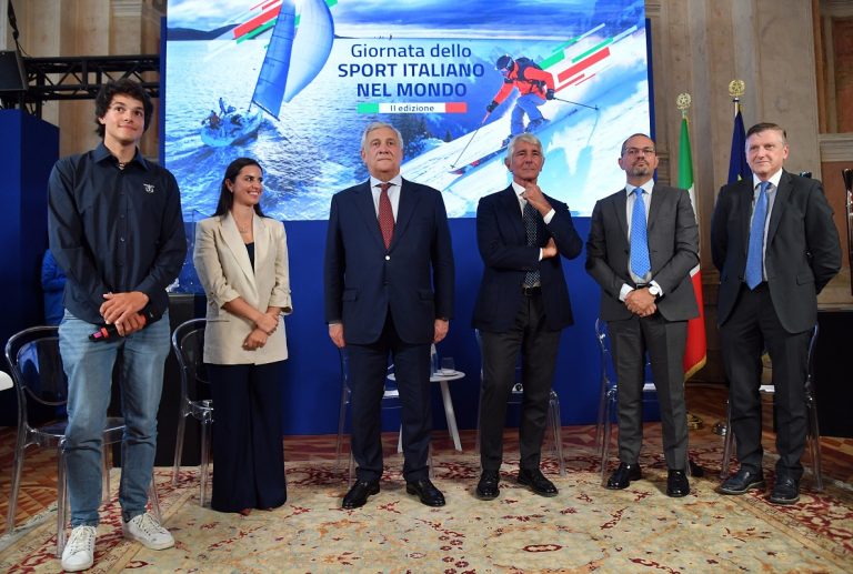 Il Ministro Tajani e il Ministro Abodi inaugurano la seconda Giornata dello Sport italiano nel Mondo