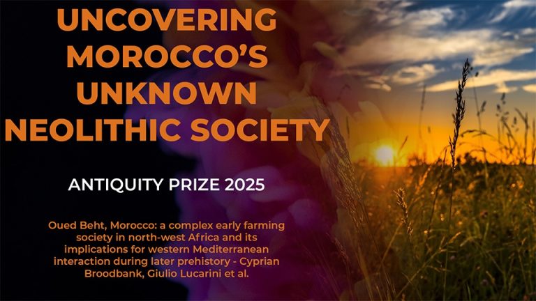 Marocco, Premio Antiquity a ricerca su società neolitica