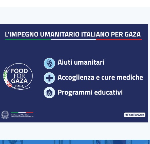 Food for Gaza. L’impegno umanitario dell’Italia